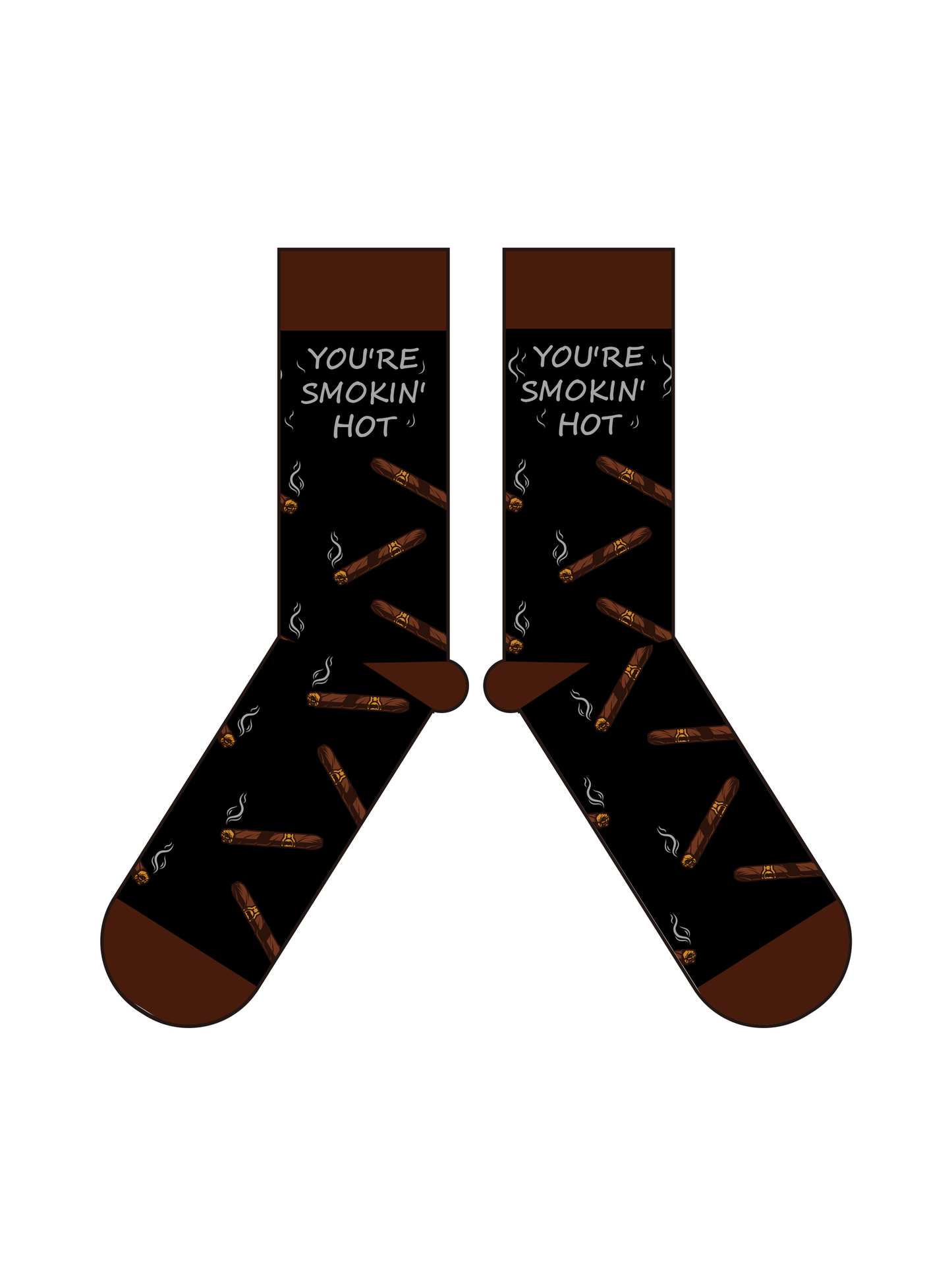 You're Smokin' Hot Fun Cigar Socks