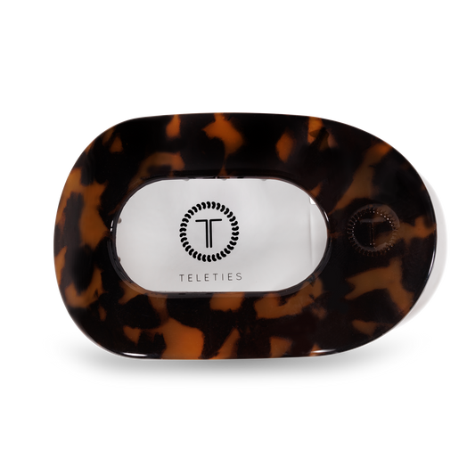 Tortoise Large Flat Round Clip