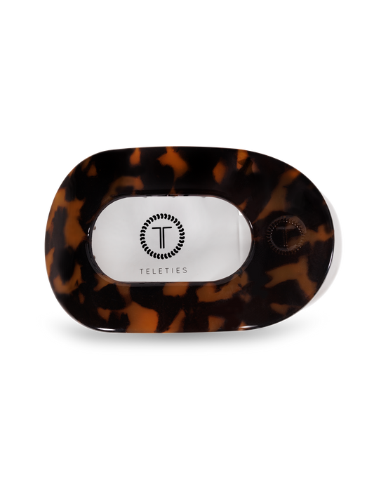 Tortoise Large Flat Round Clip