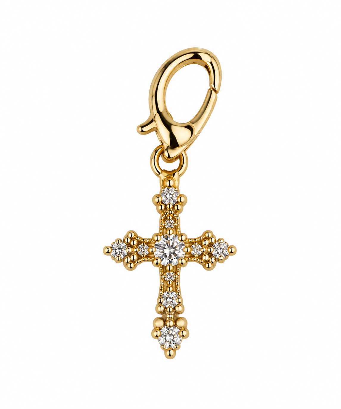 Vintage Gold Cross Charm