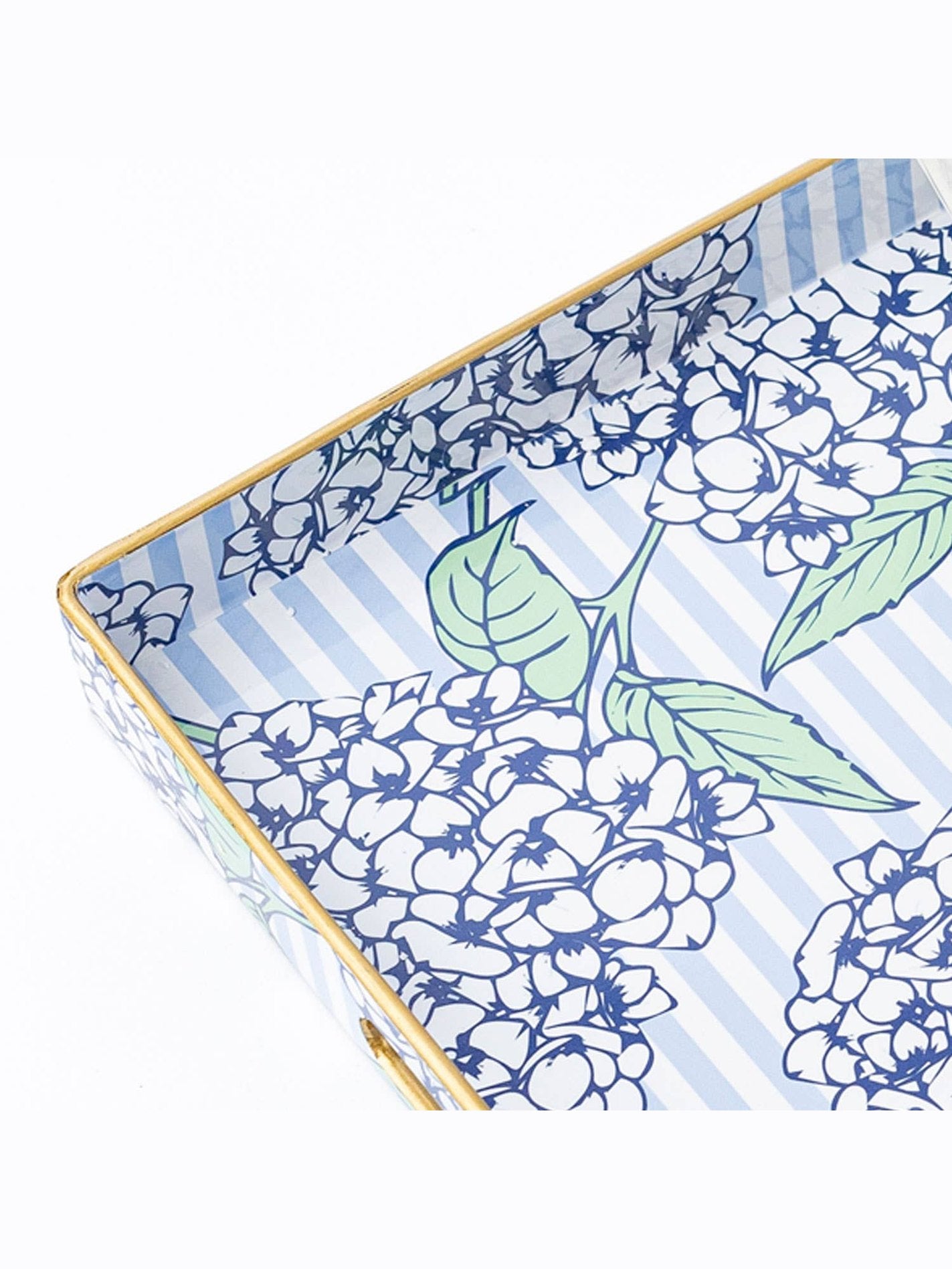 Hydrangea Stem Square Tray
