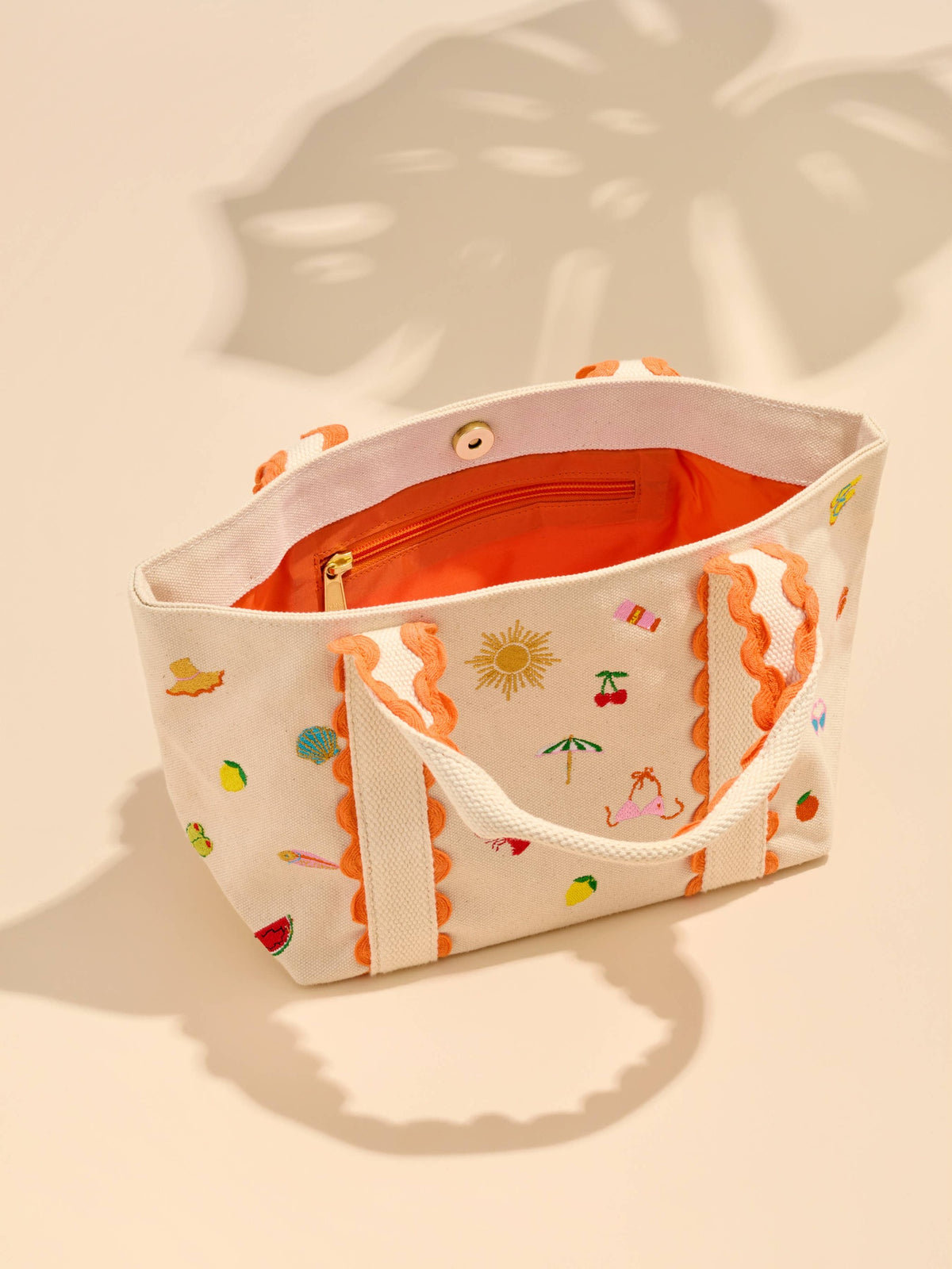 SUMMER ICONS MINI TOTE,NATURAL