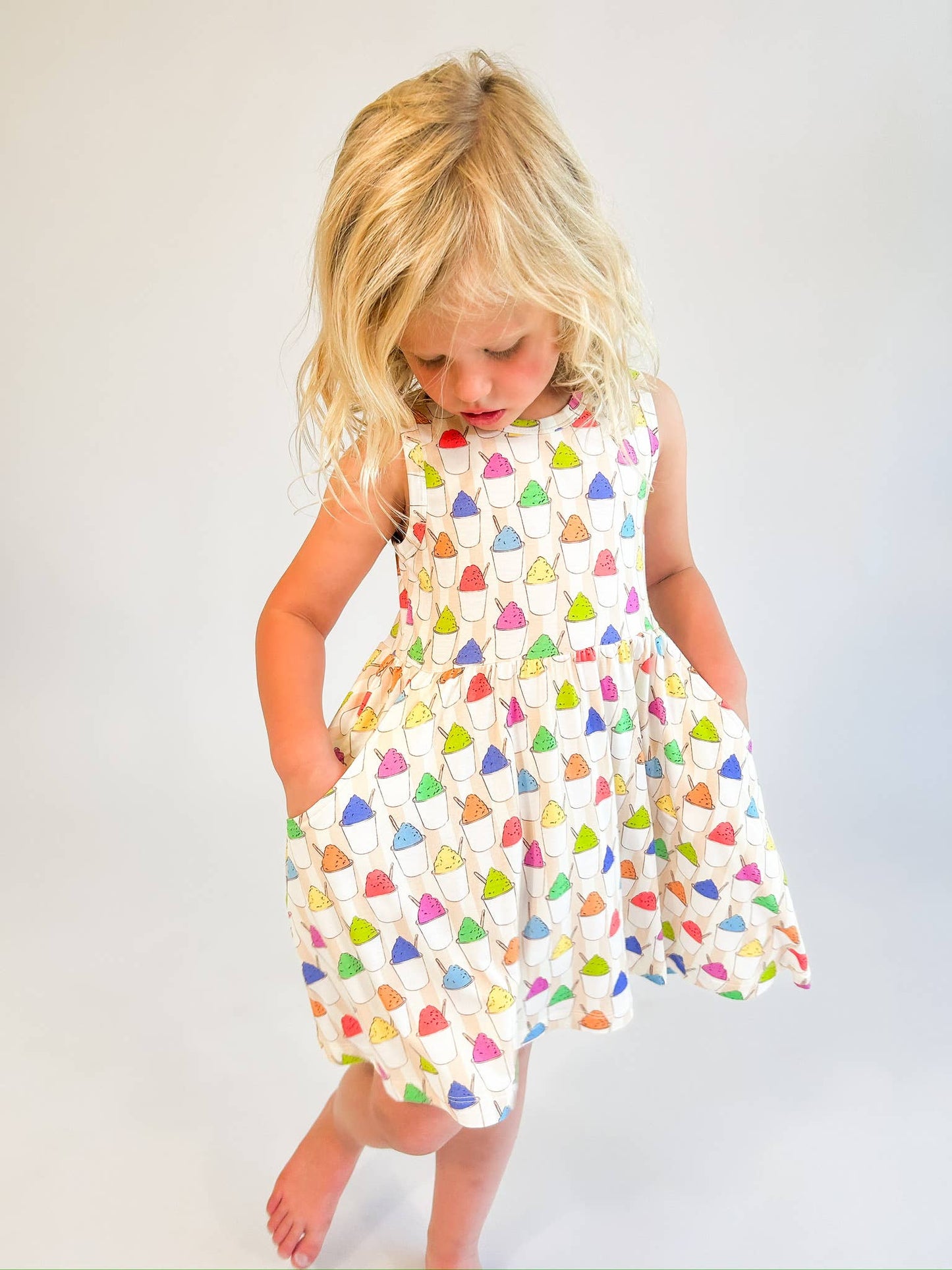 Sno Cones - Sleeveless Pocket Dress