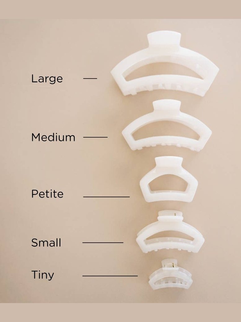 Open Coconut White | Petite | Hair Clip
