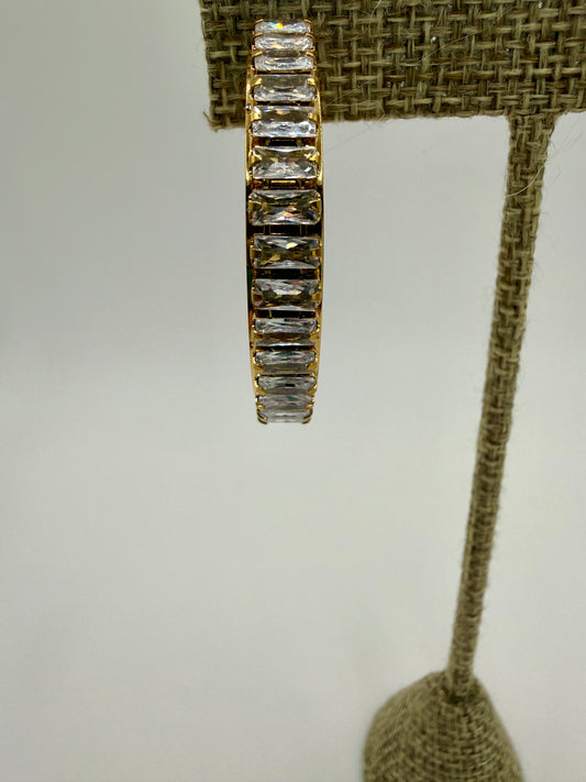 Large Diamond Hoops