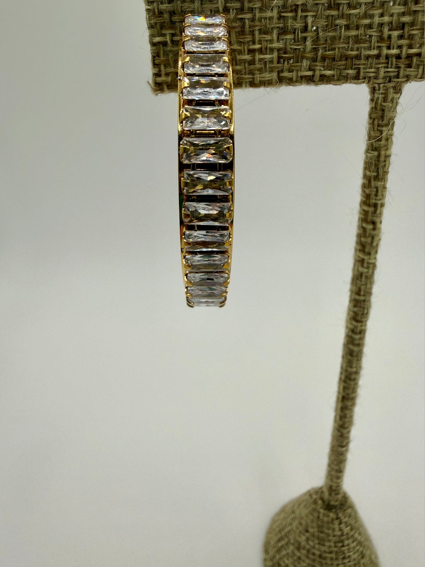 Large Diamond Hoops
