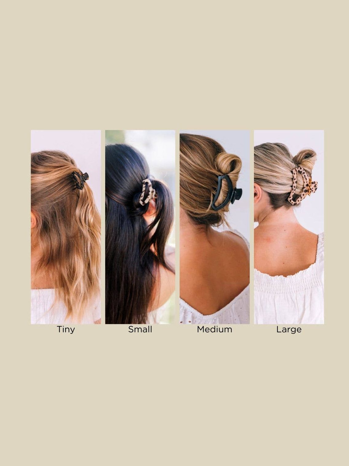 Open Hair Clip | Large | Coconut White