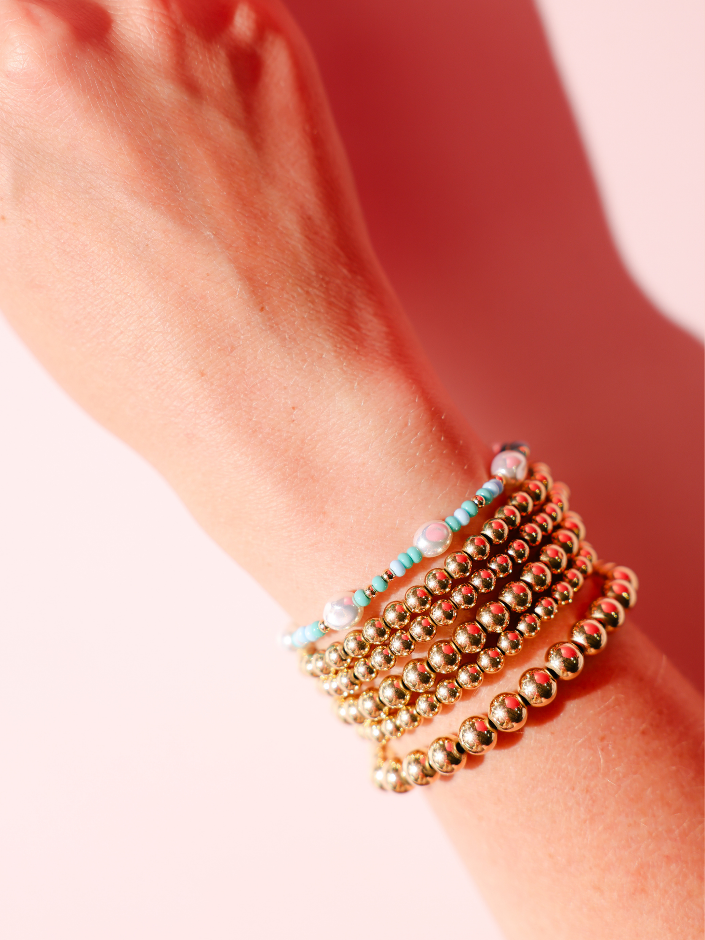 Poolside Sprinkle Pearl Bracelet