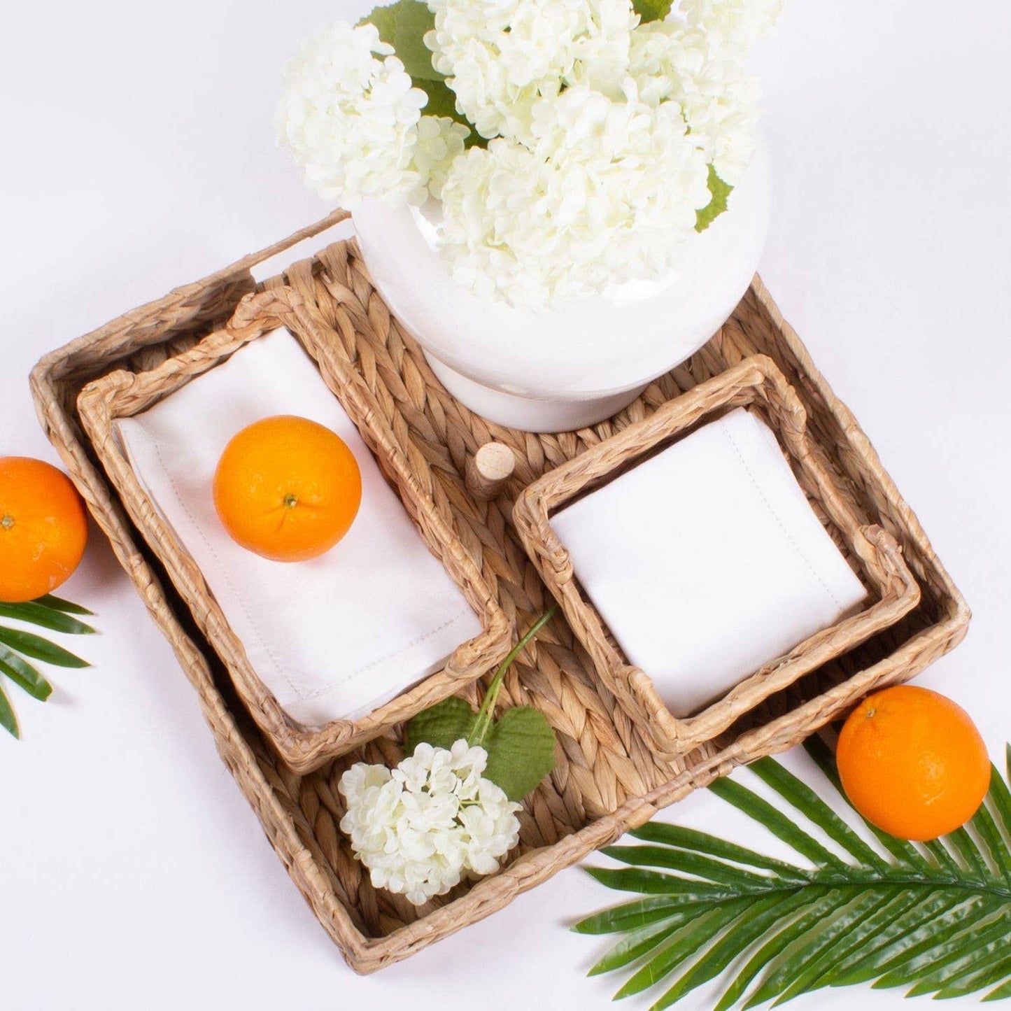 Natural Woven Beverage Napkin Tray