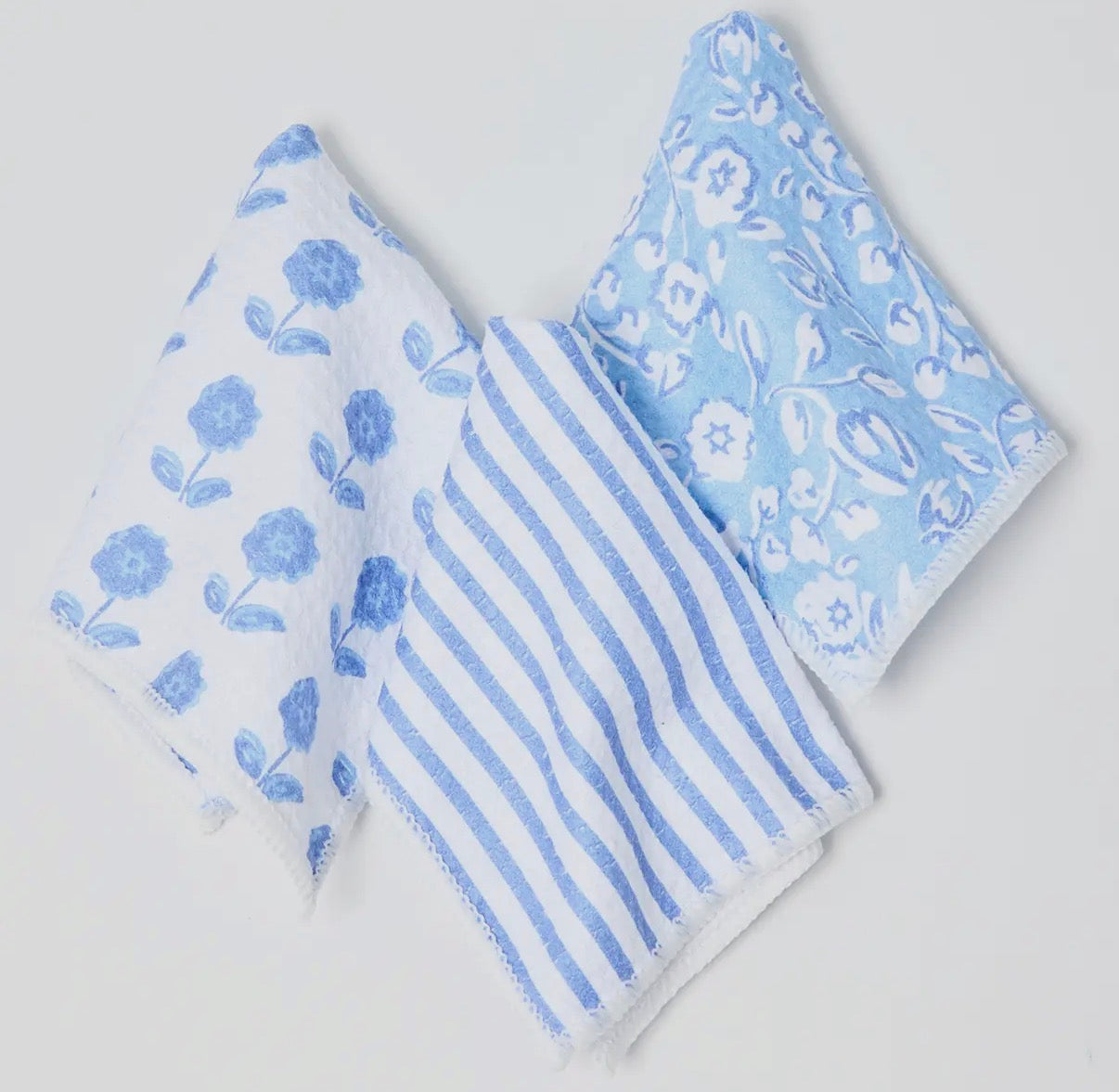 Quick Dry Dish Towel Sweetbriar Blue S/3