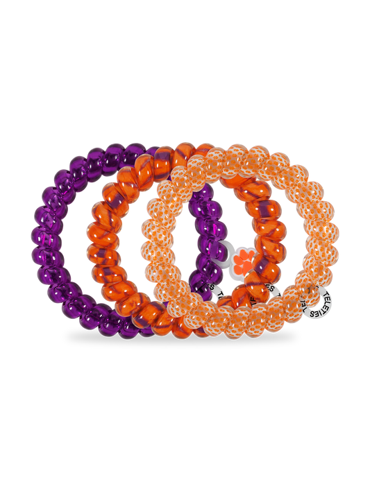 Spiral Hair Coils | Large | Go Tigers! Hair Ties