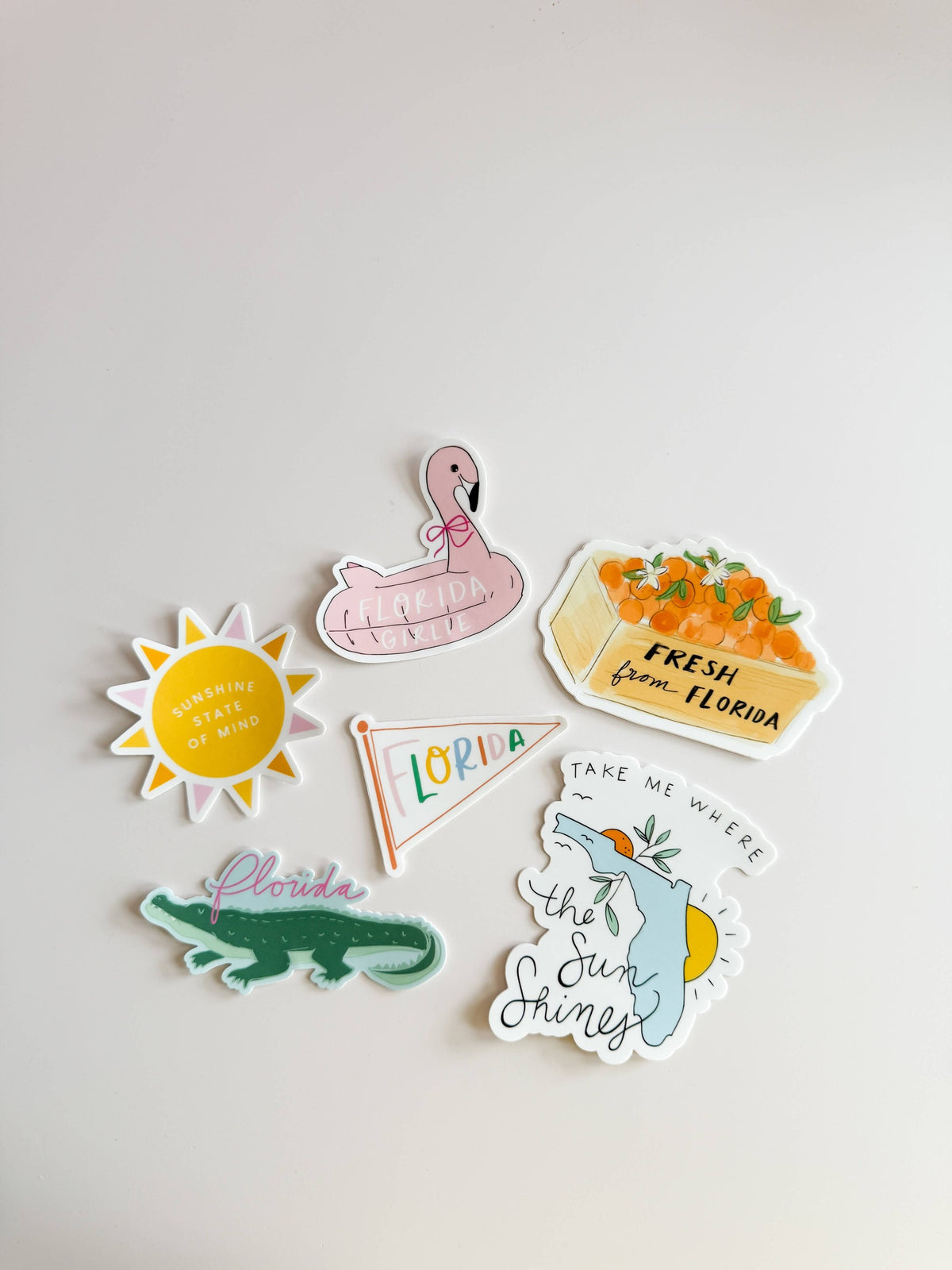 Rainbow Florida Pennant Sticker