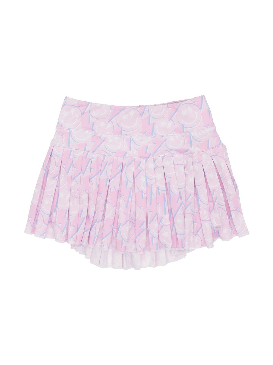 Smiley Spark Mini Pleated Skort