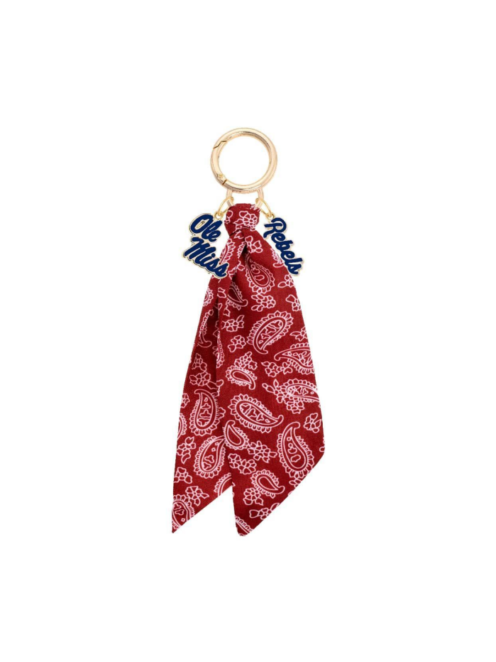 Ole Miss Rebels Logo Bandana Bag Charm