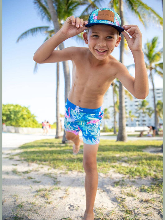Indigo Flamingo Trunks