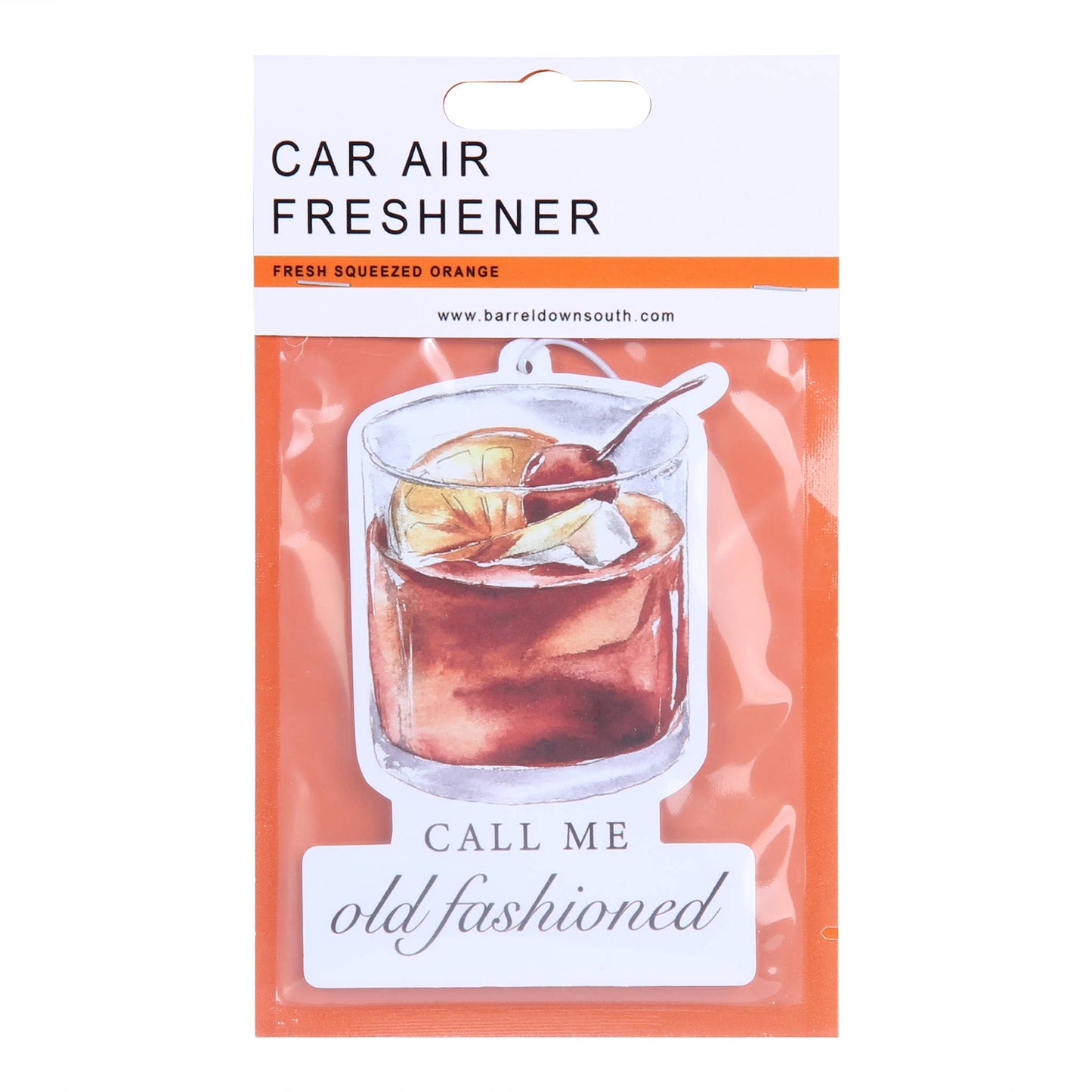 Call Me Old Fashioned Bourbon Whiskey Car Air Freshener