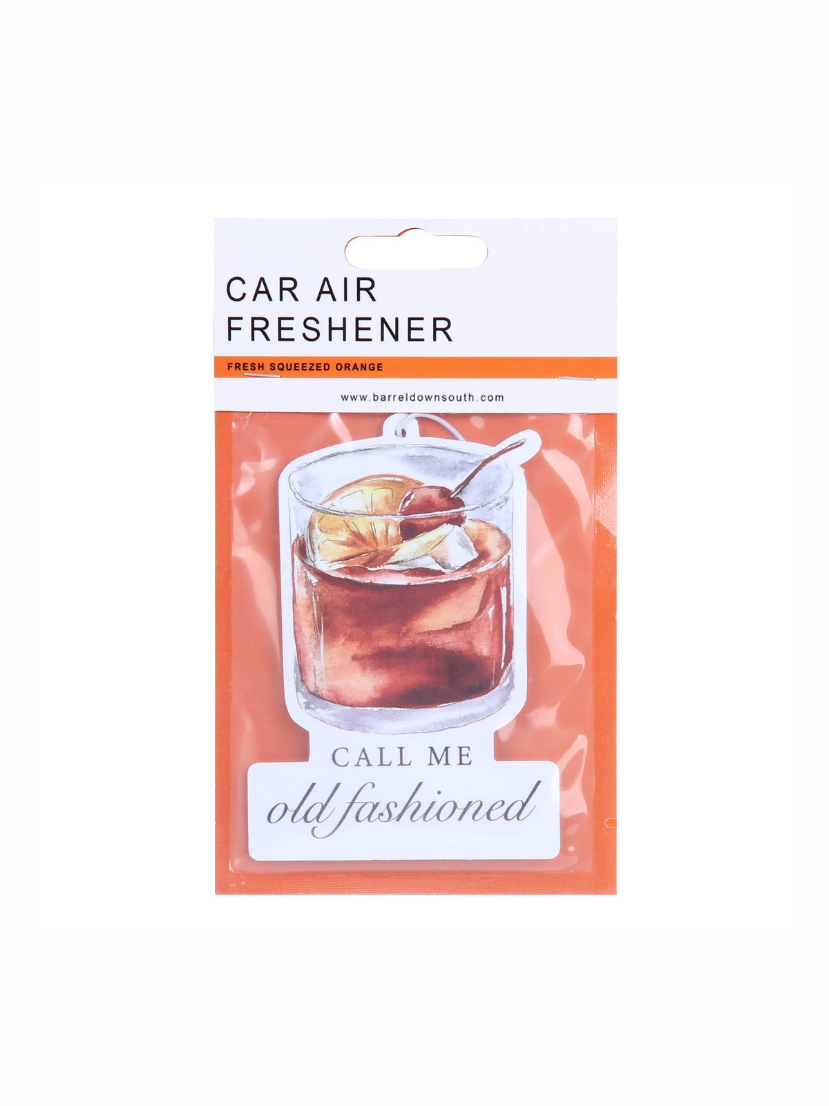 Call Me Old Fashioned Bourbon Whiskey Car Air Freshener