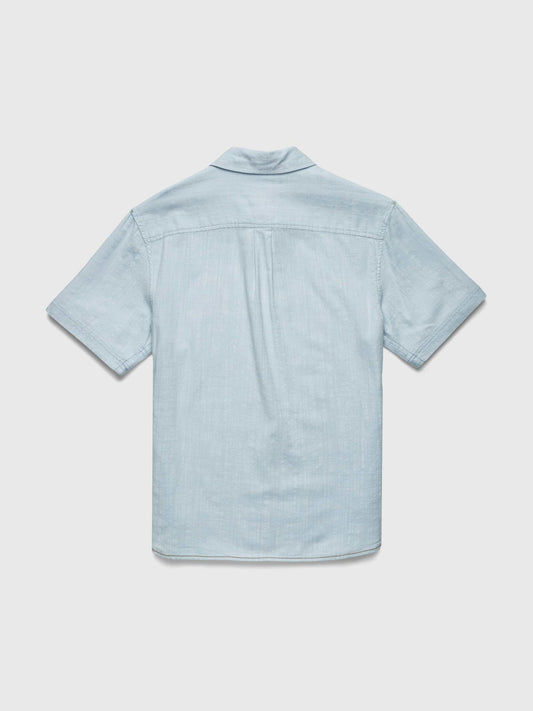 Joey 2tone Slub Island Shirt - Dream Blue