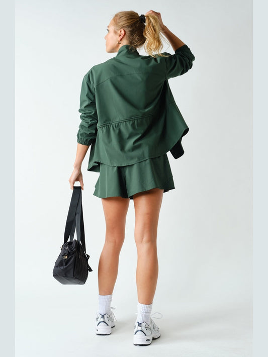 Curve Cinch Peplum Jacket - Sycamore