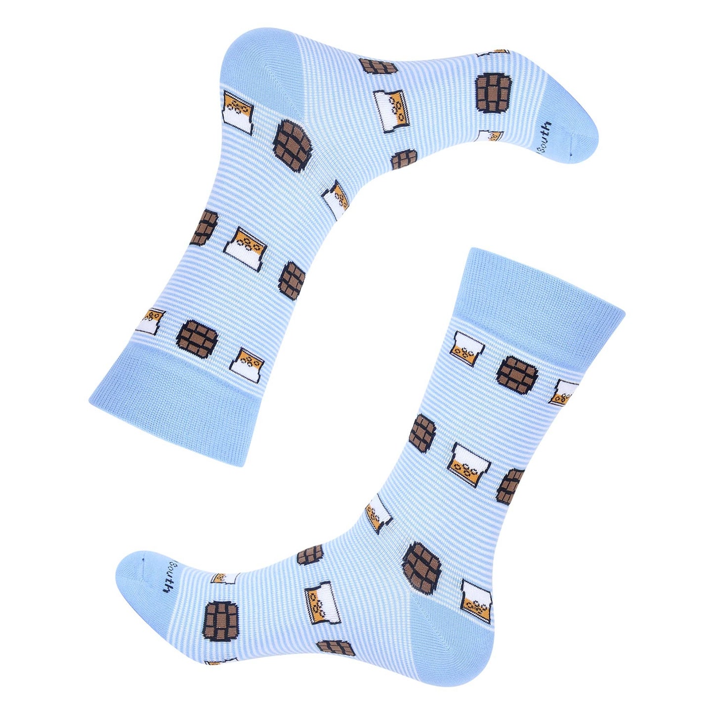 Light Blue Stripe On The Rocks Socks