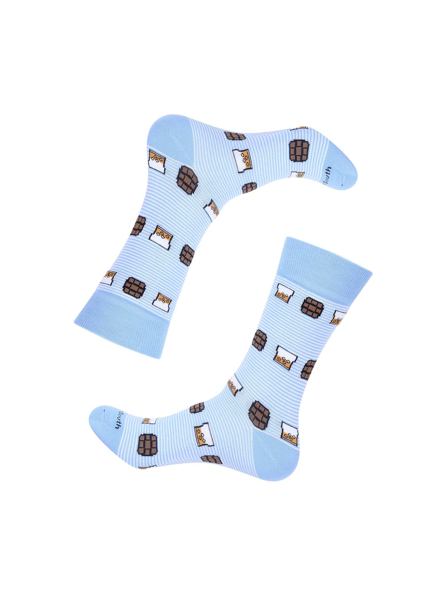 Light Blue Stripe On The Rocks Socks