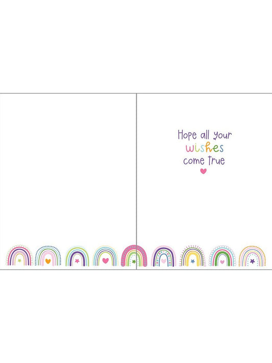 Birthday Greeting Card - Rainbows