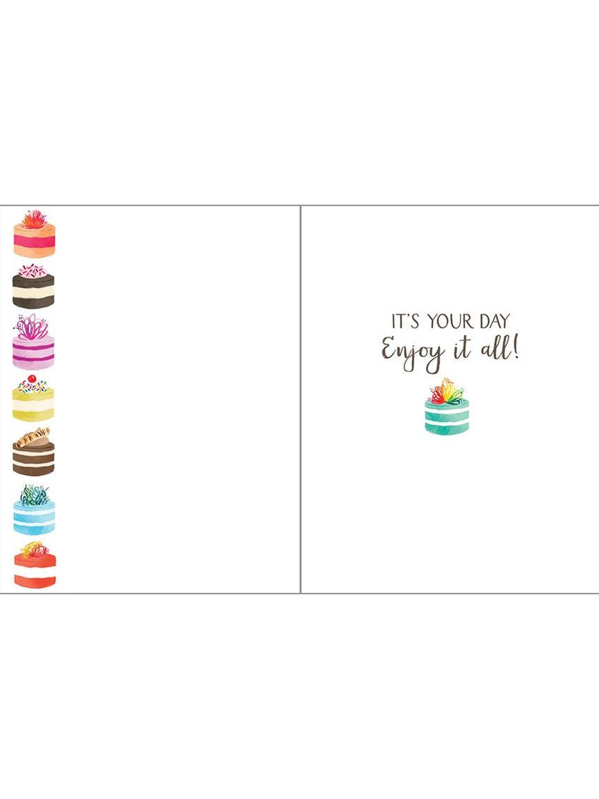 Birthday Greeting Card - Little Cakes