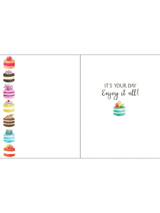 Birthday Greeting Card - Little Cakes