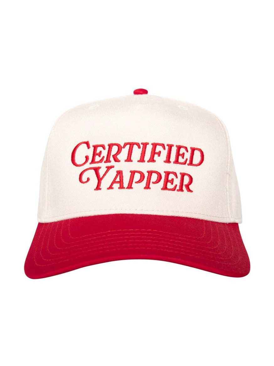 Certified Yapper Two-Toned Vintage Hat