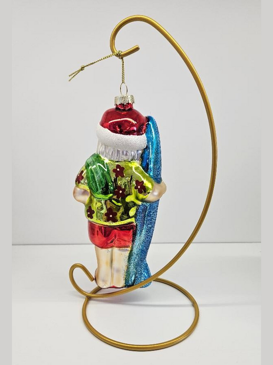 30A Santa Christmas Ornament