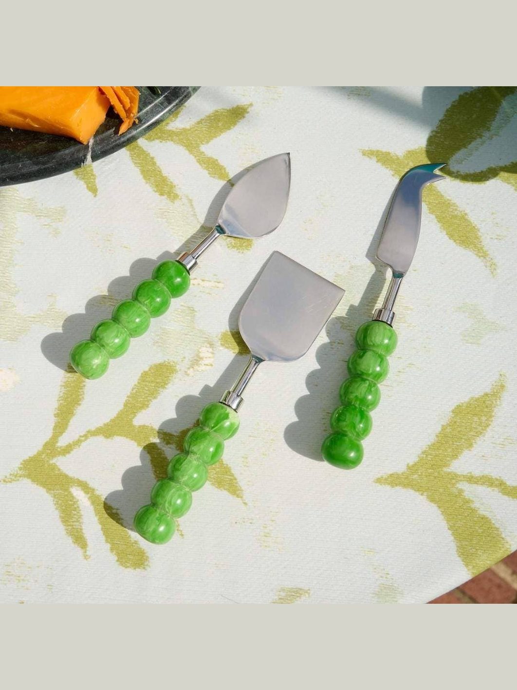Green Surrey Cheese Knife Set, SumnerEdit