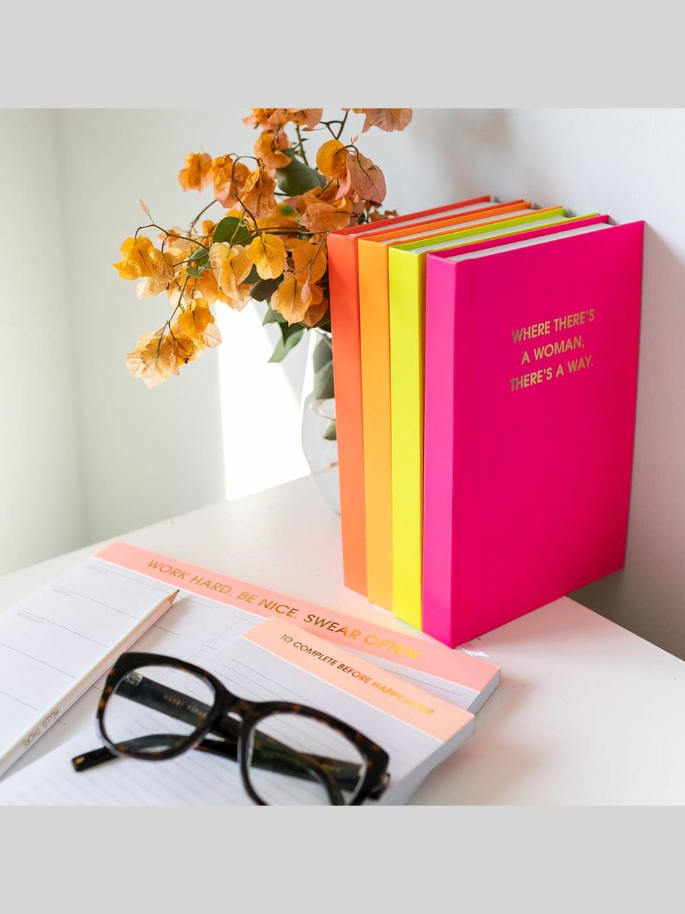 Where There's A Woman There's A Way Journal Bright Hardcover