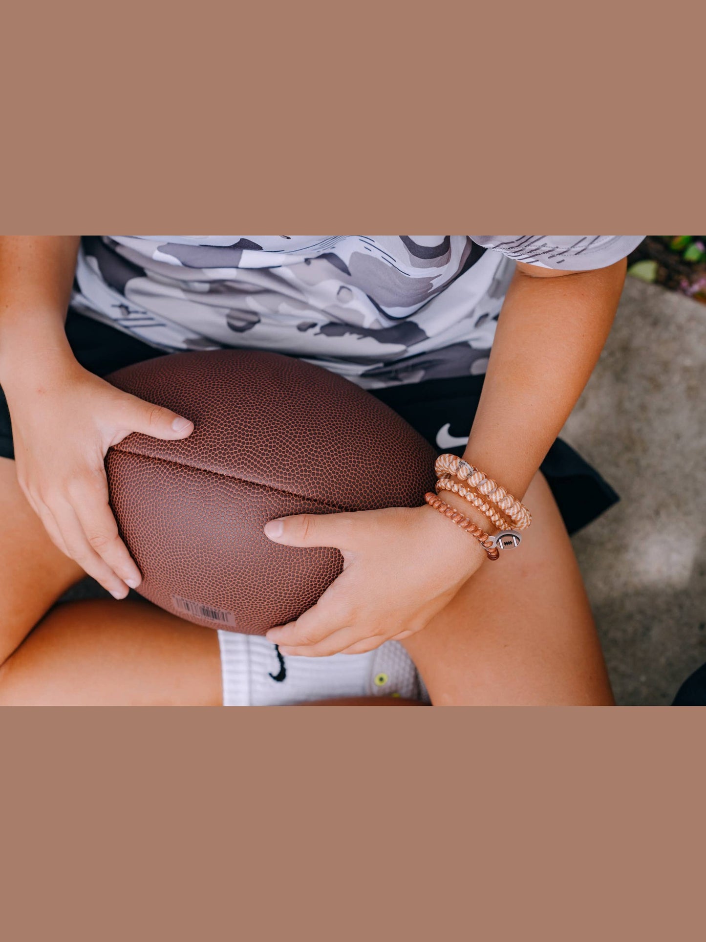 Spiral Hair Coils | Large | Football Hair Ties