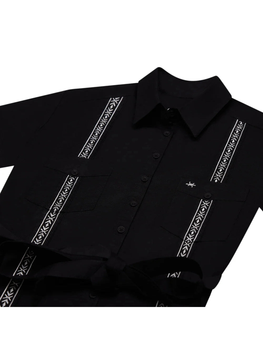 Tejas Guayabera Dress - Diablo Plata