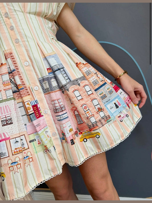 Athena Mini Shirt Dress