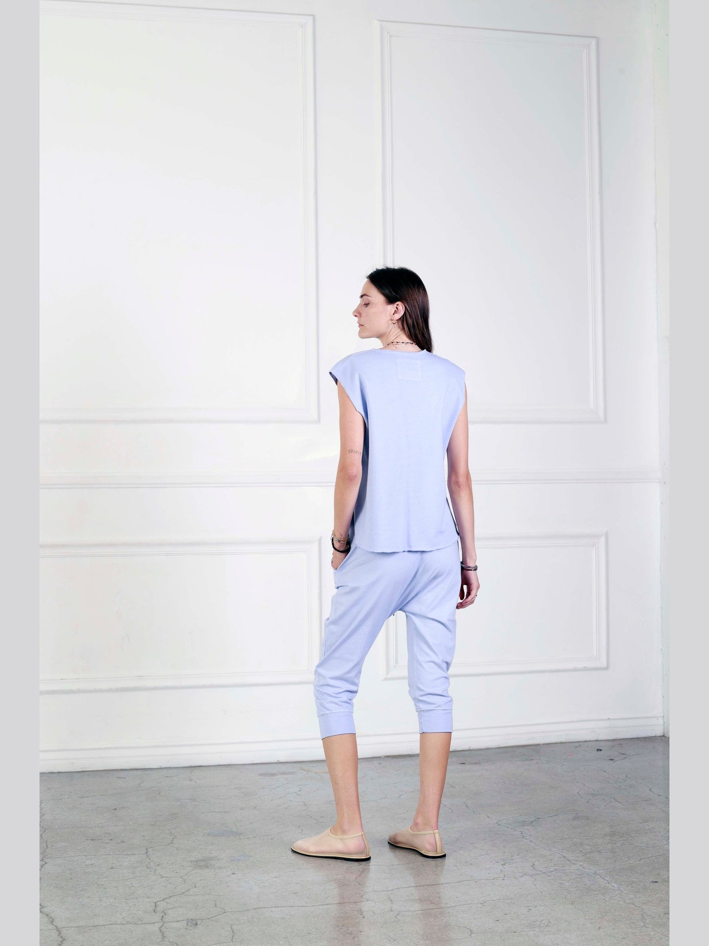 Axis V-Neck Poncho - Periwinkle