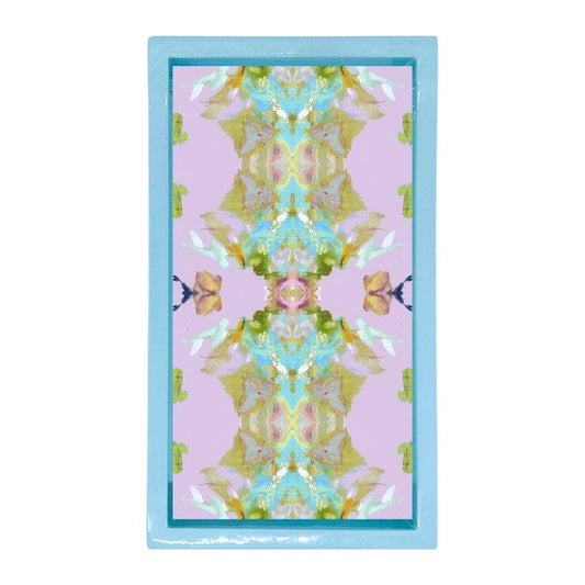 Light Blue Bamboo Guest Towel Holder