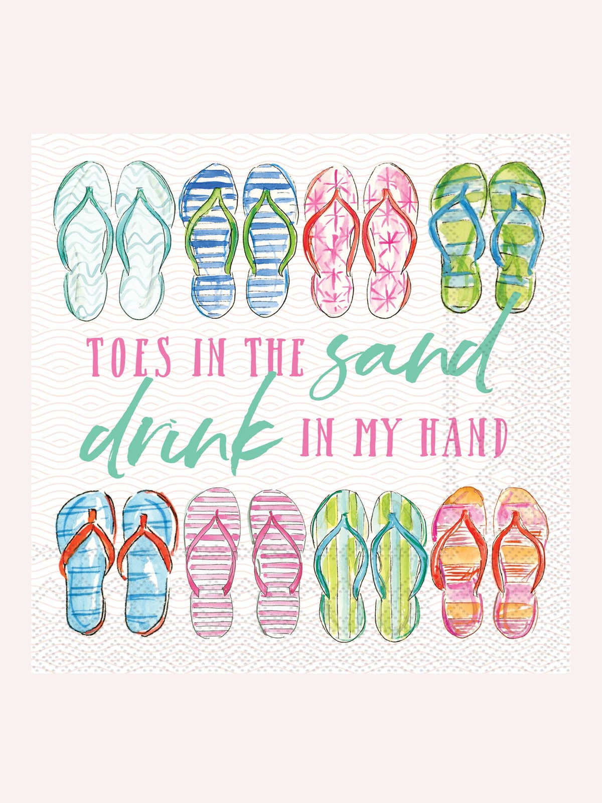 Paper Cocktail Napkins 20 Ct Sand In My Toes Rosanne Beck