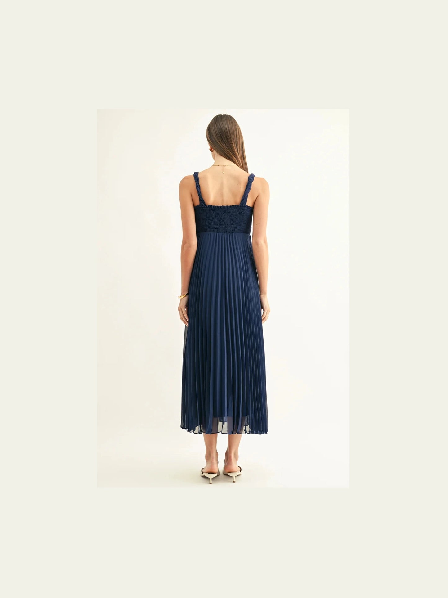 Lillian Pleated Maxi Dress