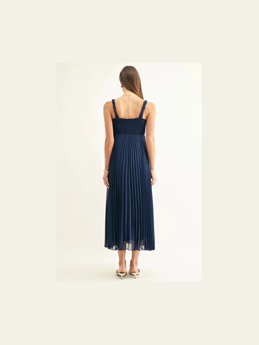 Lillian Pleated Maxi Dress
