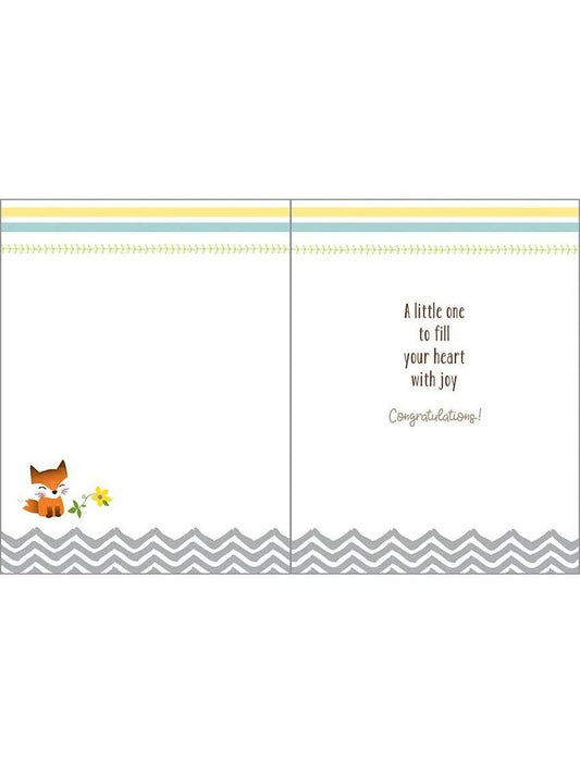 Baby Greeting Card - Woodland Baby