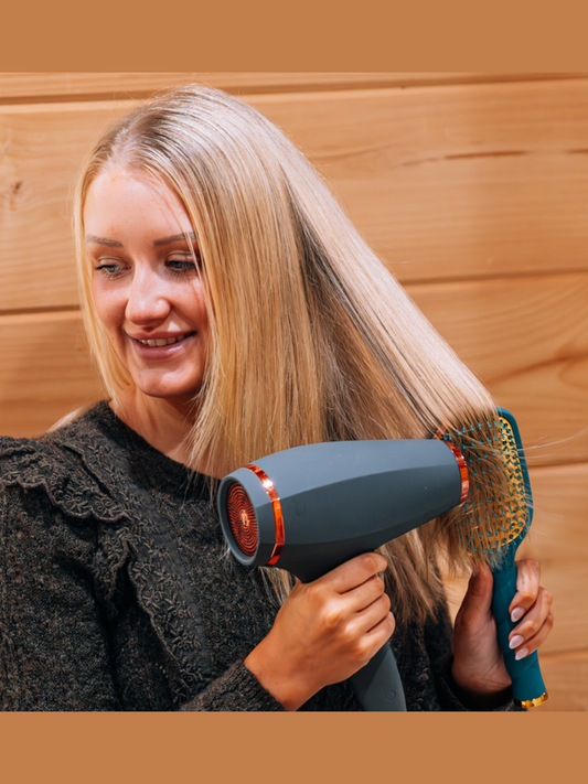 Vented Hair Brush - Teal With It