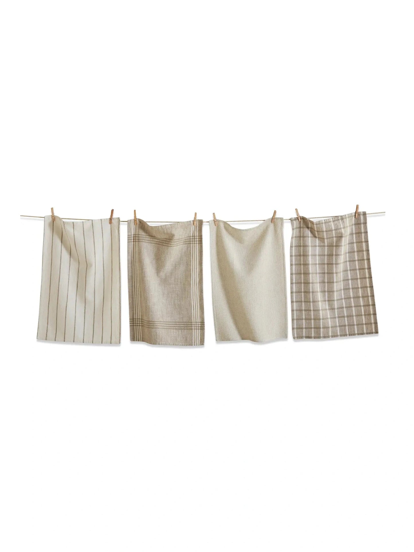 Canyon Woven Dishtowels Set of 4 White Multi