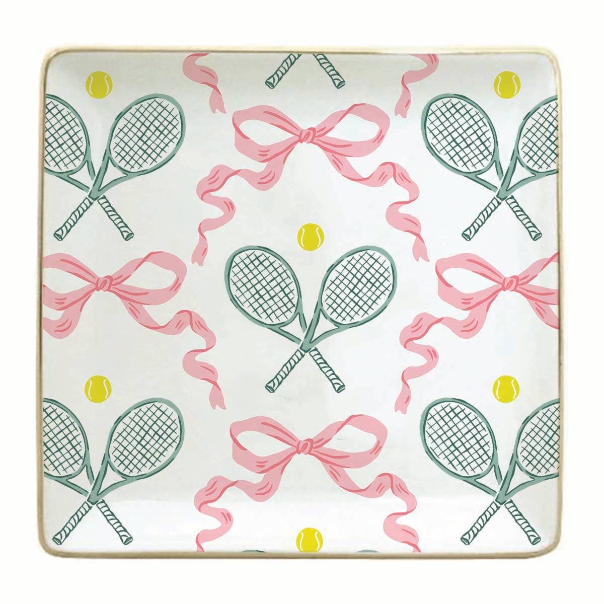 Ceramic Trinket Tray | Tennis Bow Trinket Tray