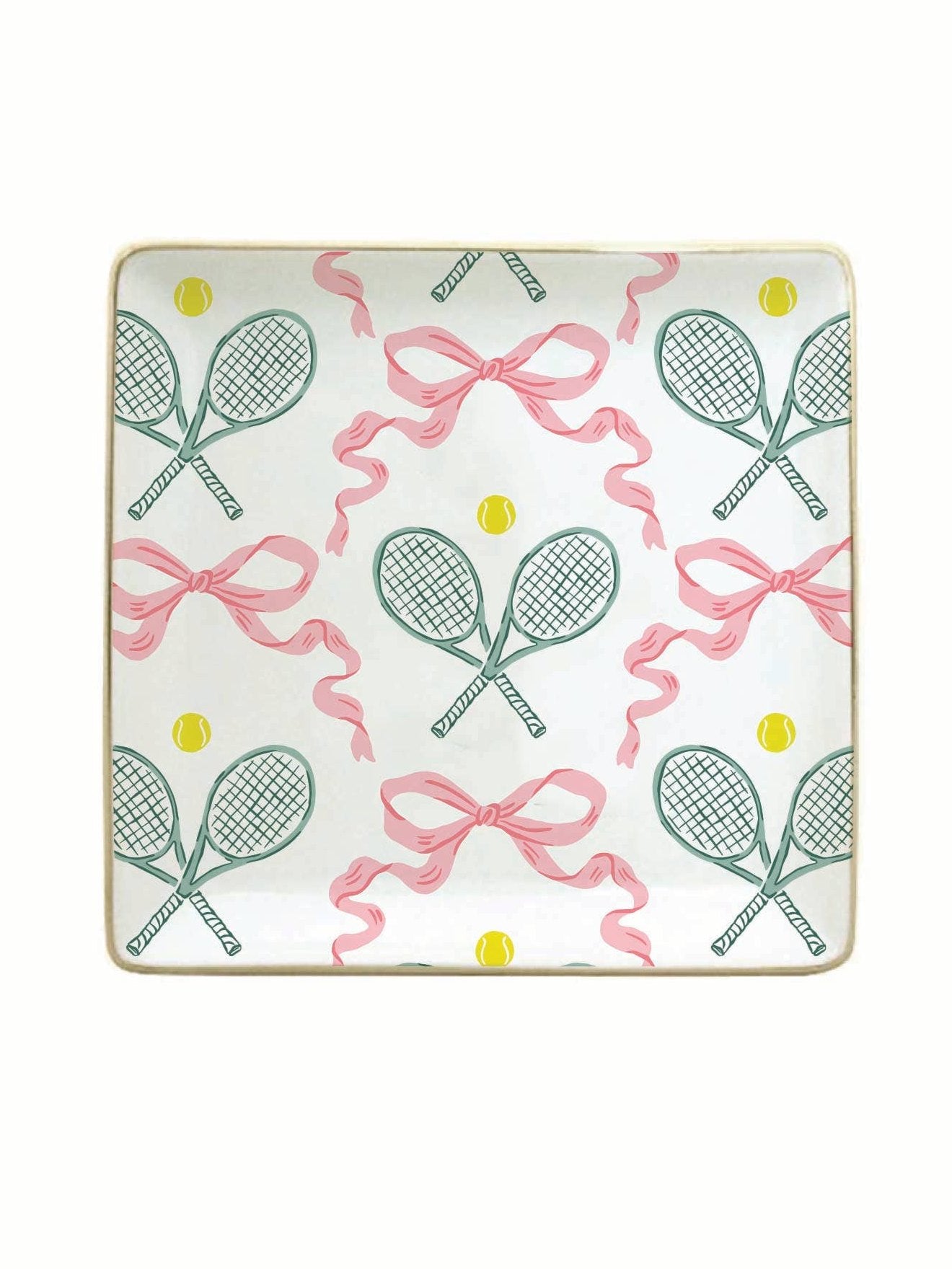 Ceramic Trinket Tray | Tennis Bow Trinket Tray