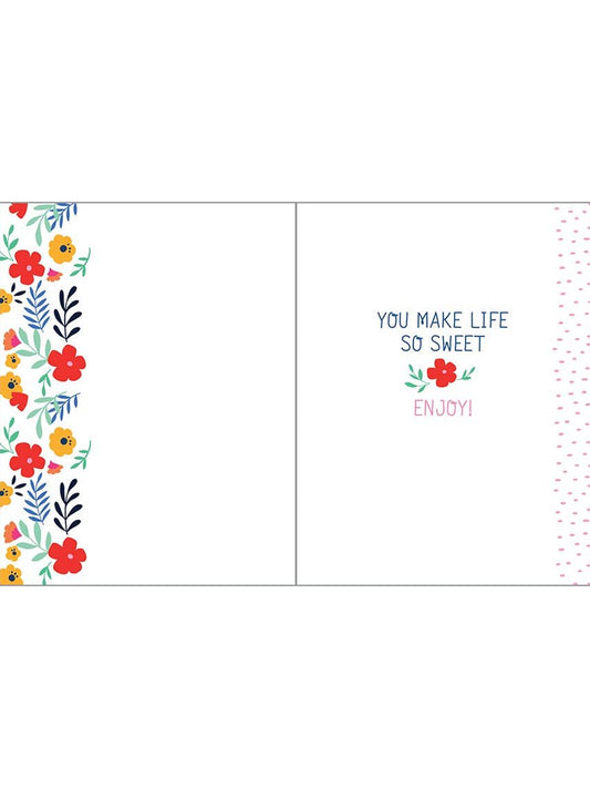 Birthday Greeting Card - Friend Cake