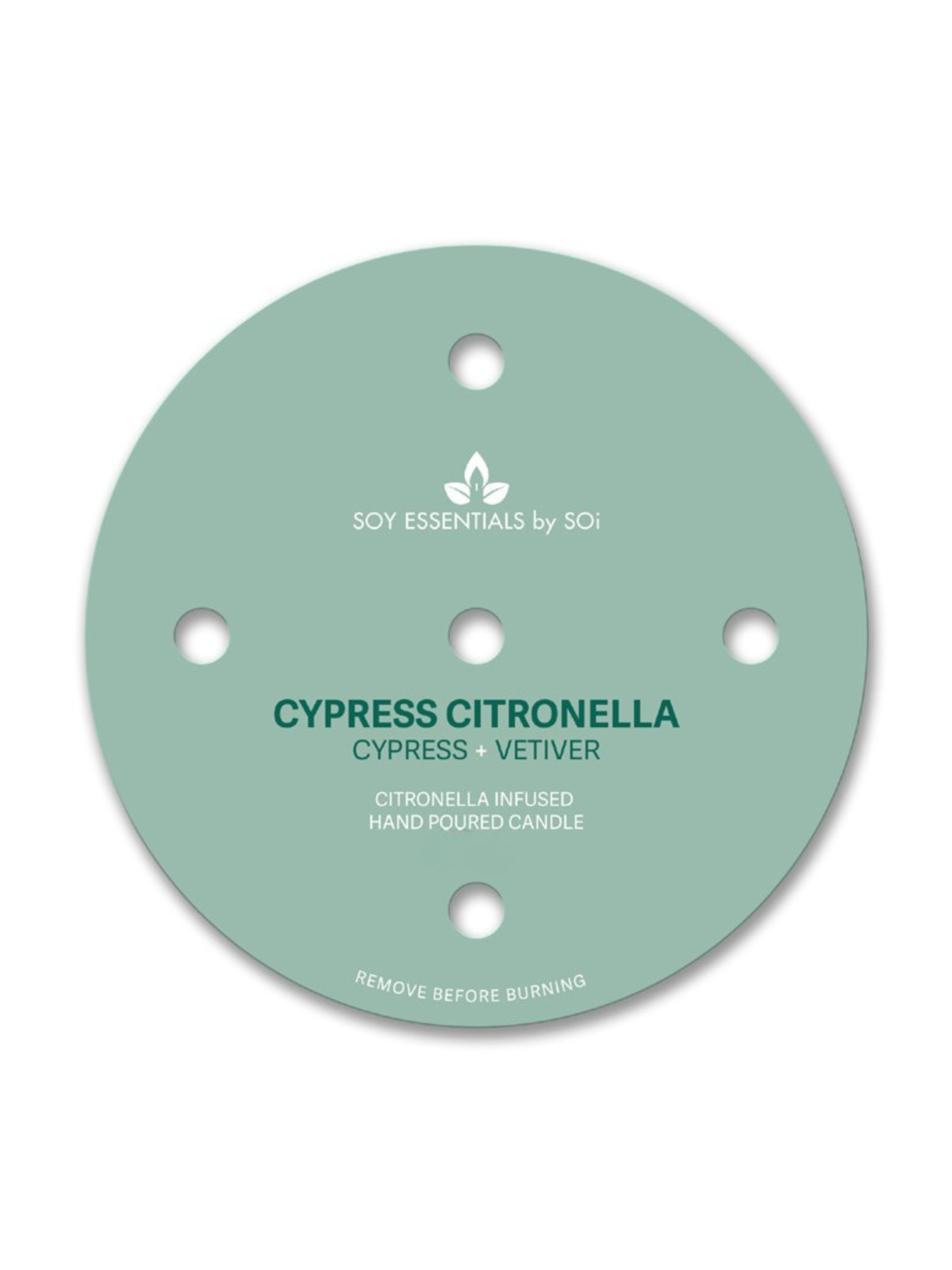 Cypress Citronella Ceramic 5 Wick 30oz Patio Candle