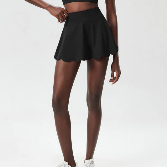 Wavy A-Line Tennis Skirt