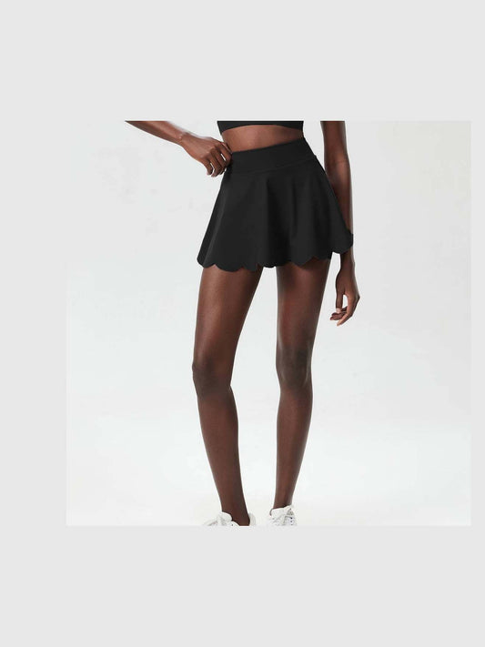 Wavy A-Line Tennis Skirt