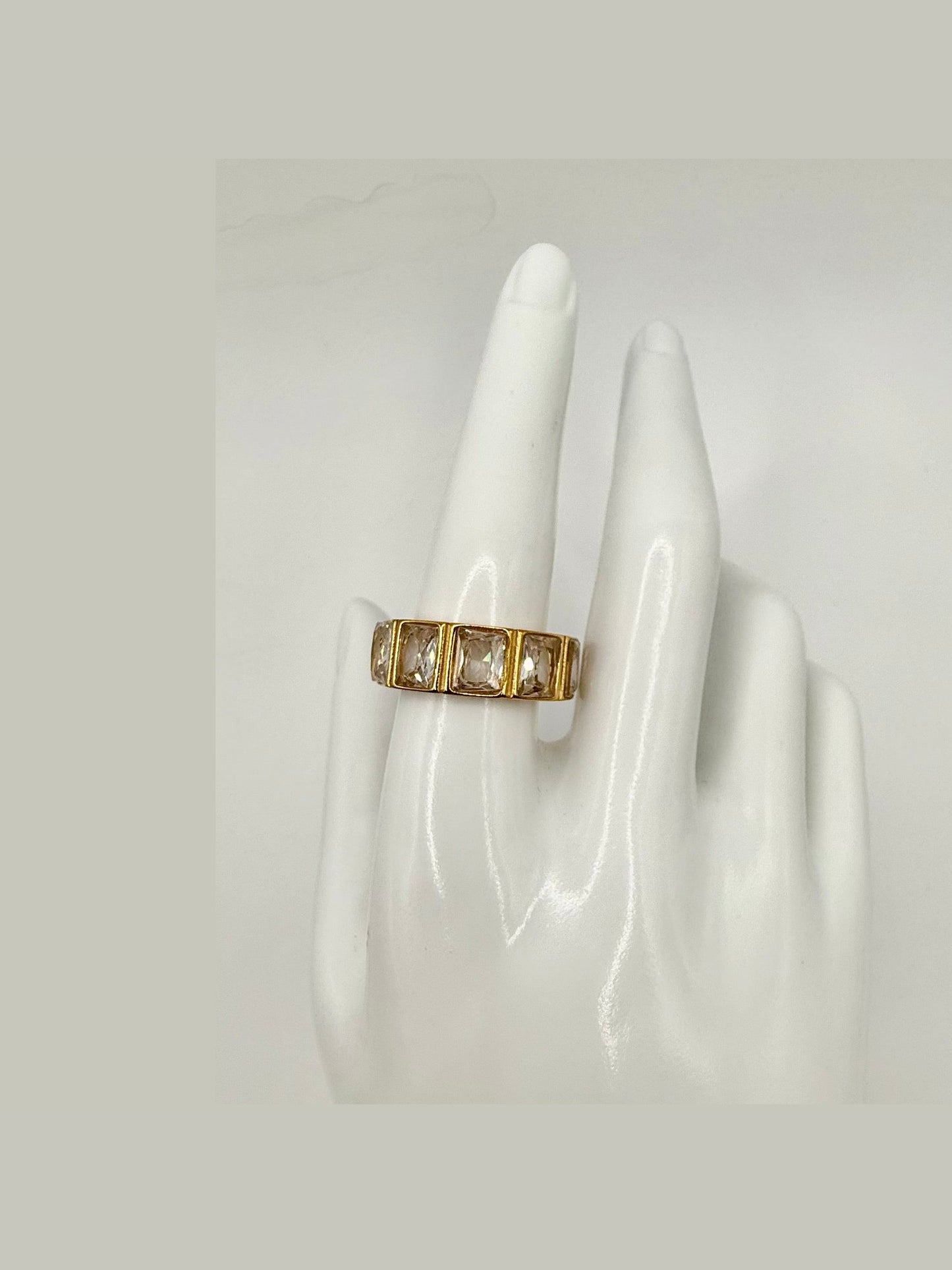 CZ Square Ring